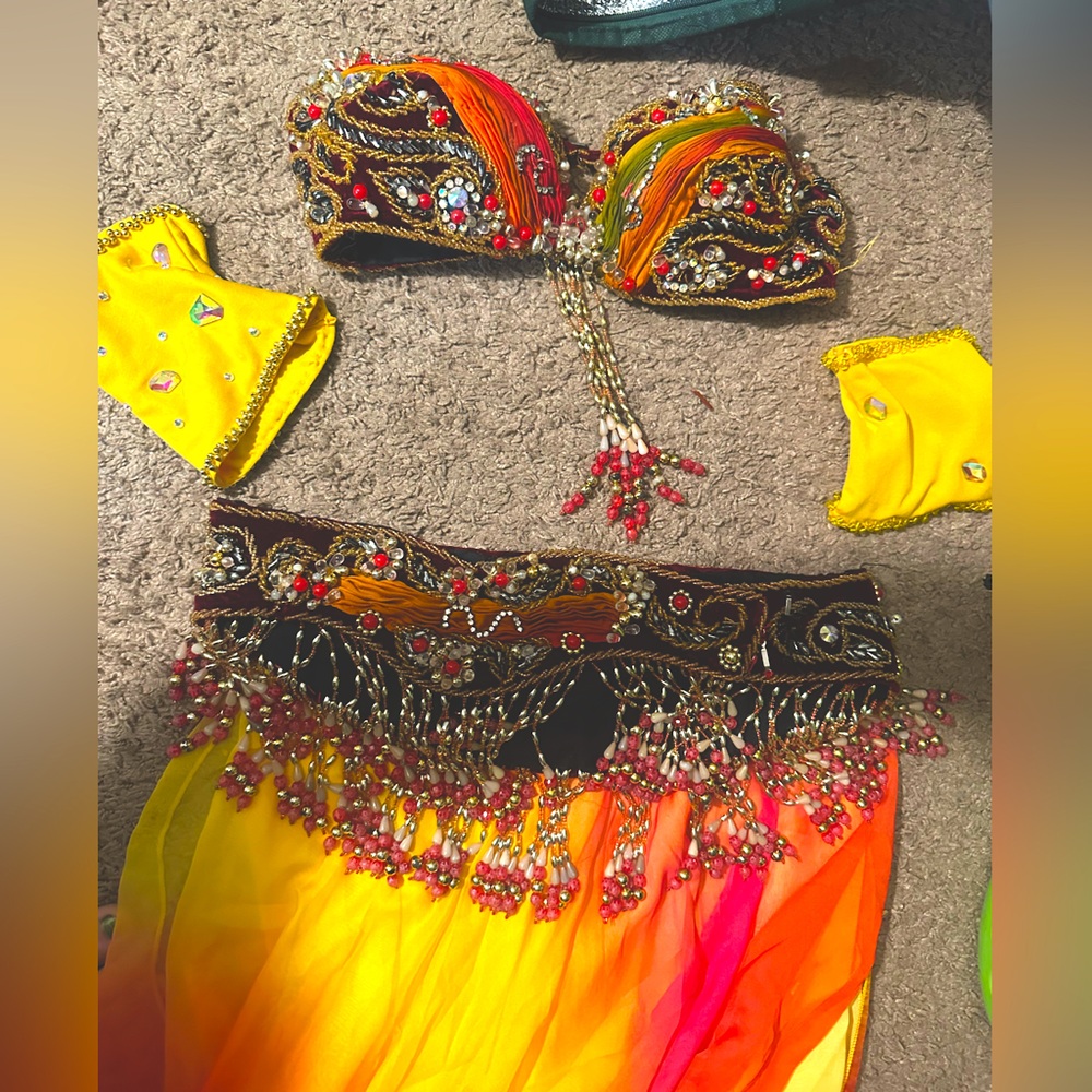 Professional belly dance costume - size small
